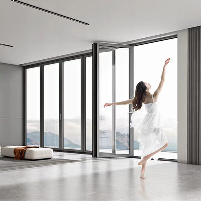 Guter Preis Hochwertige Klapptür Aluminium Tür und Fenster Material für Villa Aluminiumlegierung Doppelschicht Isoliertes Glas Stilvoll einfach Online