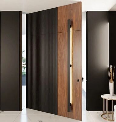 Buen precio Diseño Moderno Puertas Pivotantes Frontales Antirrobo de Aluminio Maquinaria para Fabricación de Ventanas y Puertas de Aluminio para Uso Residencial en línea