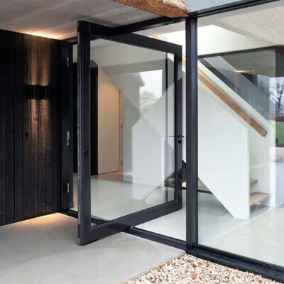 Buon prezzo Porta pivotante impermeabile in alluminio moderna Macchine di fabbricazione di finestre e porte in alluminio per l'ingresso degli appartamenti in linea
