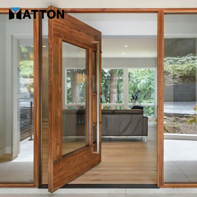 Bon prix Porte pivotée en aluminium à profil mince, maximisant la lumière naturelle, style moderne pour la villa et le bâtiment haut de gamme en ligne