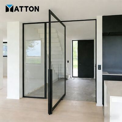 Guter Preis Neuer Stil angepasster Eintrittsschraubert Eingangsschraubertür Aluminium Luxusvilla Moderne Glastür für Häuser Online