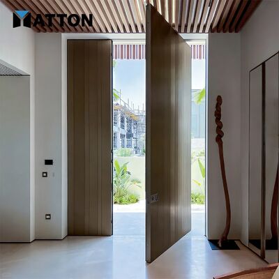 Buon prezzo Entrata della villa di lusso Antifurto Porta pivotante in alluminio impermeabile con design moderno per appartamenti e abitazioni in linea