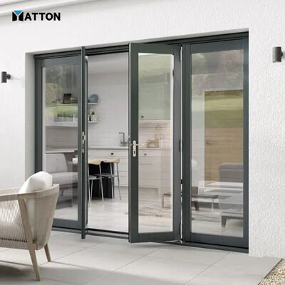 Bon prix Porte battante en verre moderne en aluminium de haute qualité, antivol, étanche, coupe-vent, rupture thermique, insonorisée, pour cuisine et école en ligne