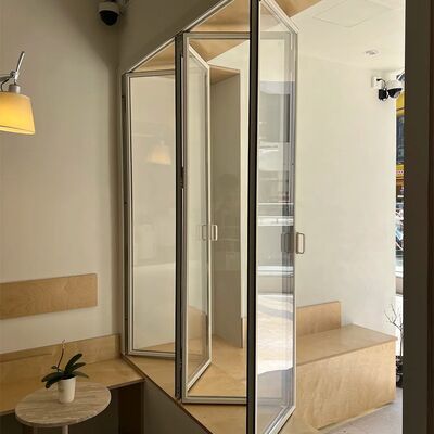 Bon prix Cuisine moderne professionnelle Écran en acier inoxydable cadre en alliage d'aluminium fermeture insonorisée fenêtres pliantes garantie 5 ans pour la fenêtre en ligne