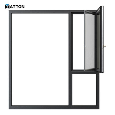 Good price Hurricane Impact Manufacturer's Direct Sales Modern Aluminum Alloy Casement Windows Magnetic Screen Double-layer Tempered Glass online