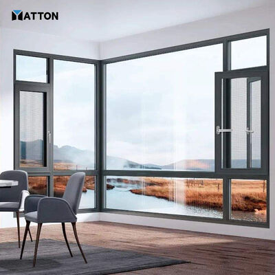 Buen precio Alta eficiencia Ventana de aleación de aluminio resistente al viento de aluminio mayorista Ventanas para baño de aluminio en línea