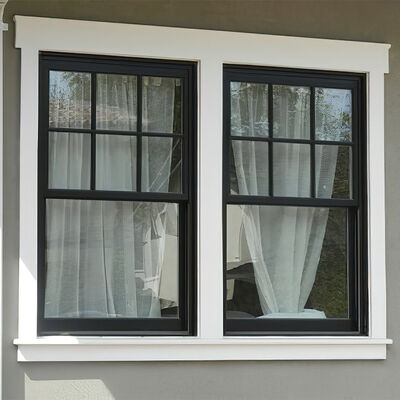 Bom preço Premium Modern Soundproof Waterproof Heat Insulation Alumínio Vertical Sliding Double Hang Windows para promoção on-line