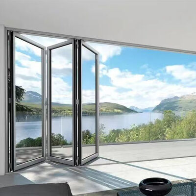 Bon prix YATTON Porte pliante en aluminium personnalisée, double vitrage isolant en verre trempé, design moderne, garantie de 5 ans et plus pour un usage résidentiel en ligne