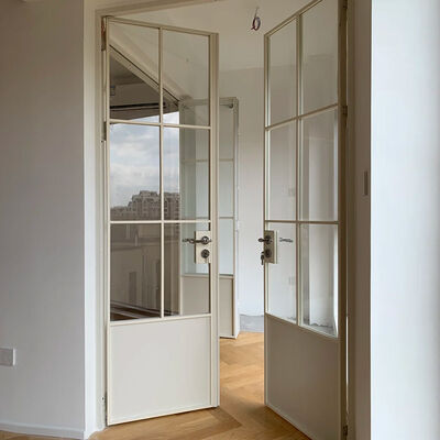 Guter Preis Modernes französisches Design Aluminium Französische Türen Dauerhaltiges Legierungsmaterial Aluminium Fenster und Türen Fertigungsmaschinen für Wohnung Online