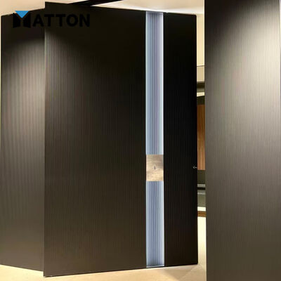 Bon prix Porte pivotante extérieure haute performance sécurité de luxe Porte d'entrée en aluminium maison moderne devant appartement hôtel villa en ligne