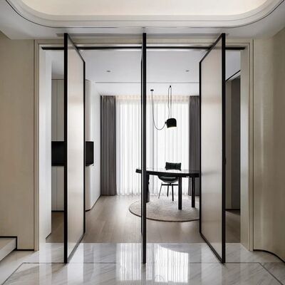 Buon prezzo YATTON Luxury Modern Design Aluminum Pivot Porta e Finestre Macchine di Fabbricazione 5 anni di garanzia per Villa Esterno di sicurezza in linea